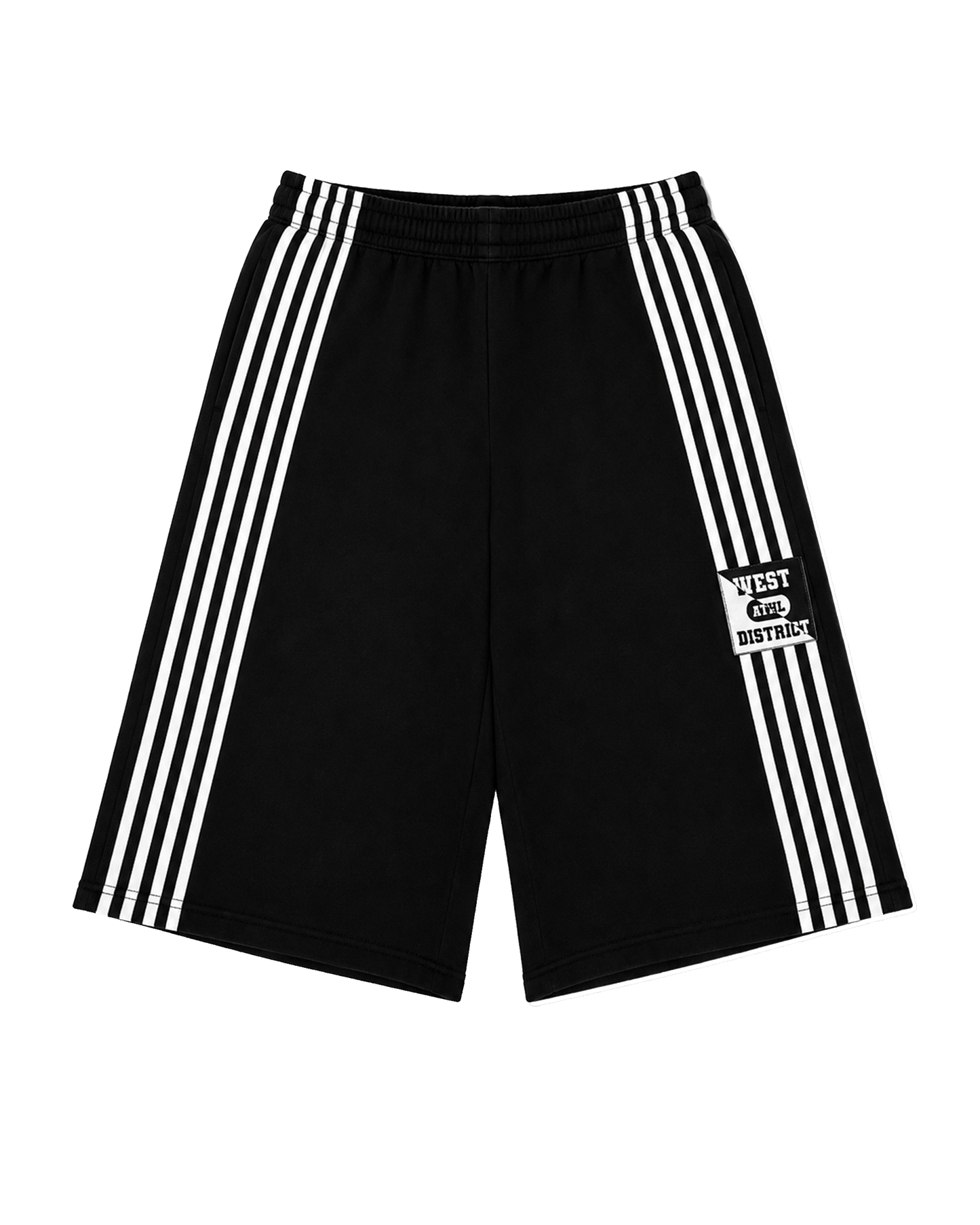 VARSITY 3/4 SHORTS (BLACK)